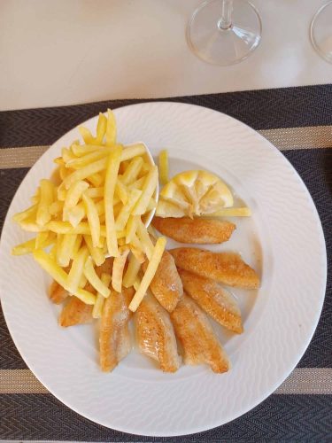 Perches et patatas fritas